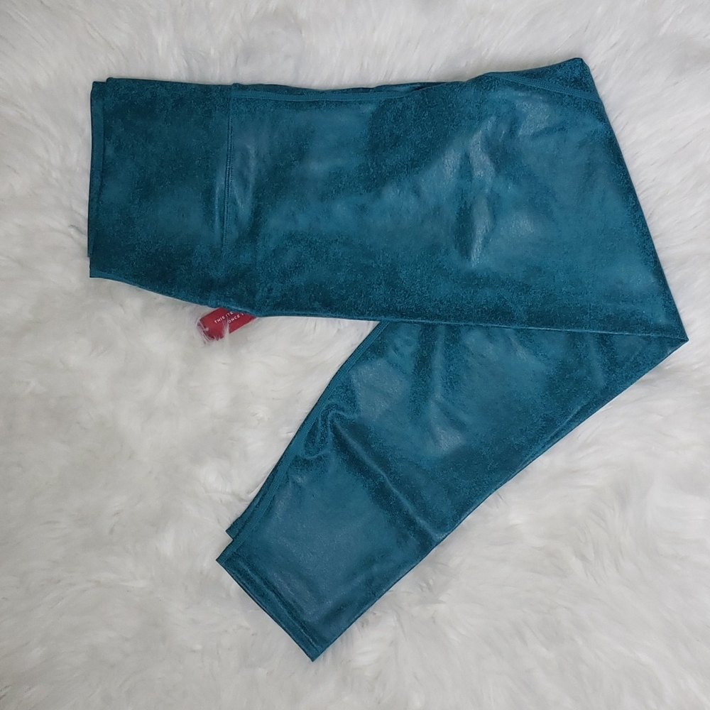 Carbon38 Teal High-Waist Leggings